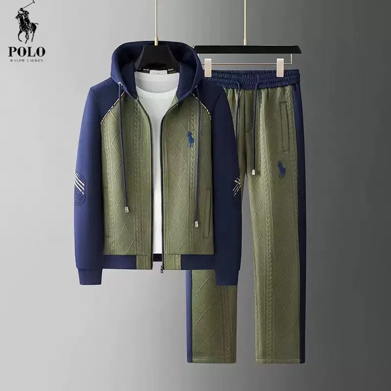 🅿️620 [POLO Paul] Hot-selling suit is coming. Focus on the original version of the official website. 2025 new hot-selling cardigan and sweatshirt suit. The original order is the best. 🇭🇰The meticulous work of top designers. Just for a fitting and perfect upper body effect. All-natural high-quality Tencel Roman cotton 100%, close-fitting comfort, noble and elegant! Original hardware embodies elegance and nobility! Counter size: M-4XL (up to 190 pounds)